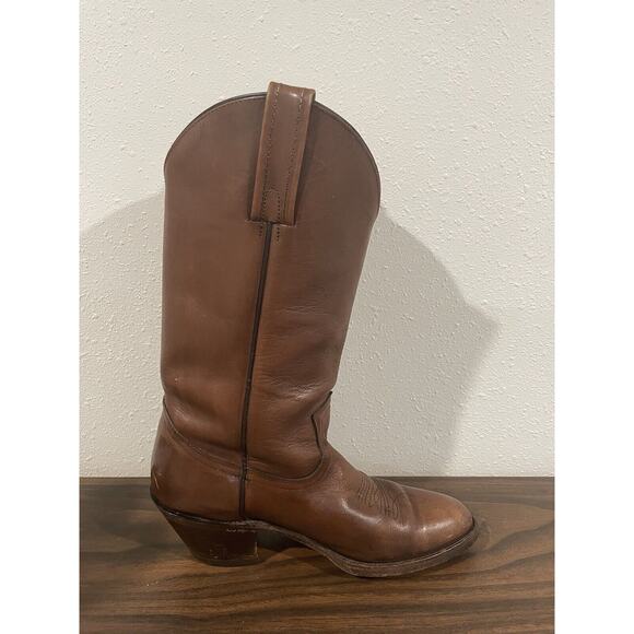 Vintage Black Label FRYE 2341 Men’s 9 D Brown 15" Leather Cowboy Boots RARE - Picture 8 of 16